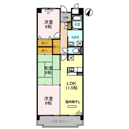 グランボナールの物件間取画像